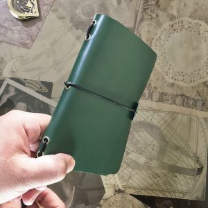 Travel Journal A6 Simple Cuero Verde