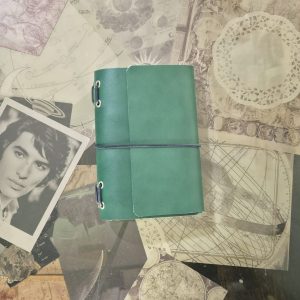 Travel Journal A6 Triple Cuero Verde