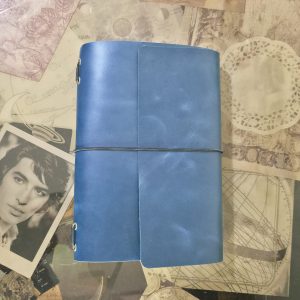 Travel Journal A5 Cuero Azul