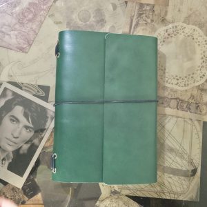 Travel Journal A5 Triple Cuero Verde