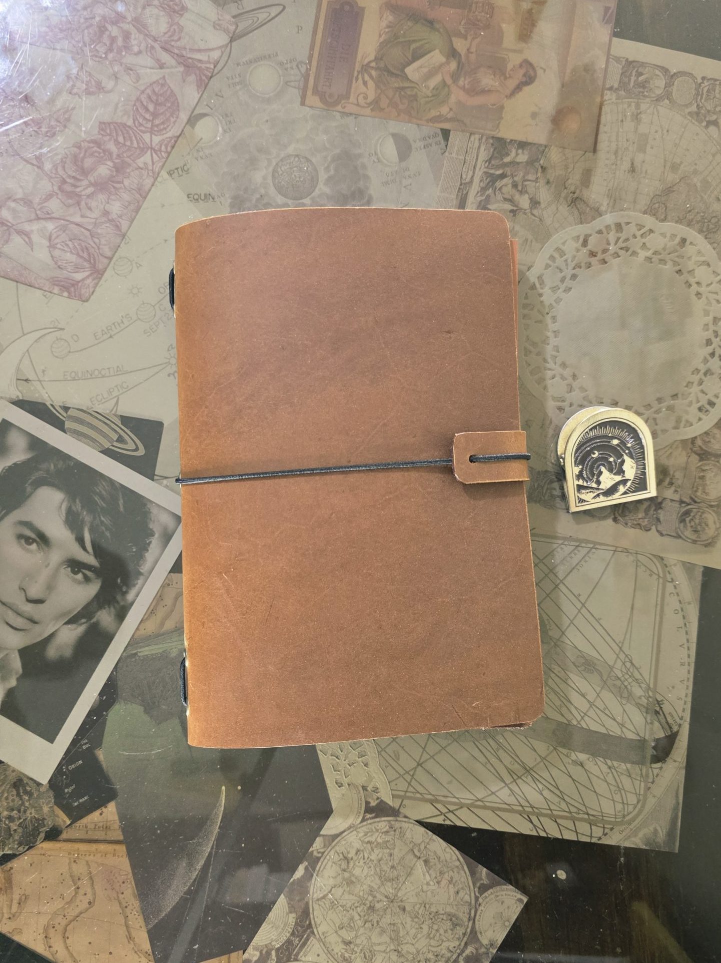 Travel Journal A5 Simple Cuero Café Graso
